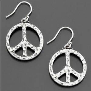 Lucky Brand Peace Earrings
